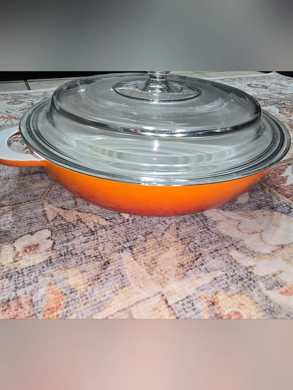 Descoware Enamal Coated Cast Iron Braising Pan With Lid